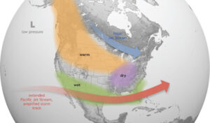 El Nino NOAA effects map