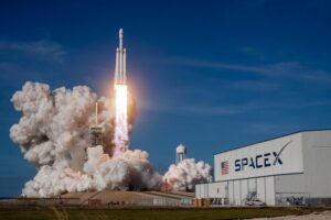 SpaceX Launching Rocket